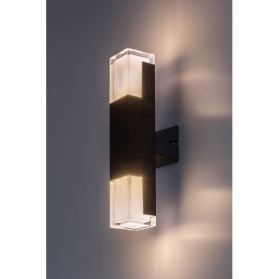 Rábalux Darvas fekete LED kültéri fali lámpa (RAB-77127) LED 1 izzós IP54