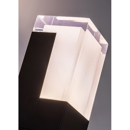 Rábalux Darvas fekete LED kültéri fali lámpa (RAB-77127) LED 1 izzós IP54