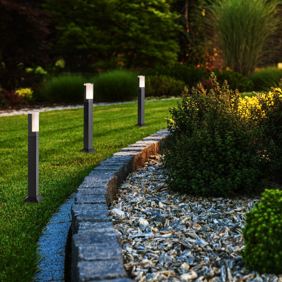 Rábalux Darvas fekete LED kültéri állólámpa (RAB-77128) LED 1 izzós IP54