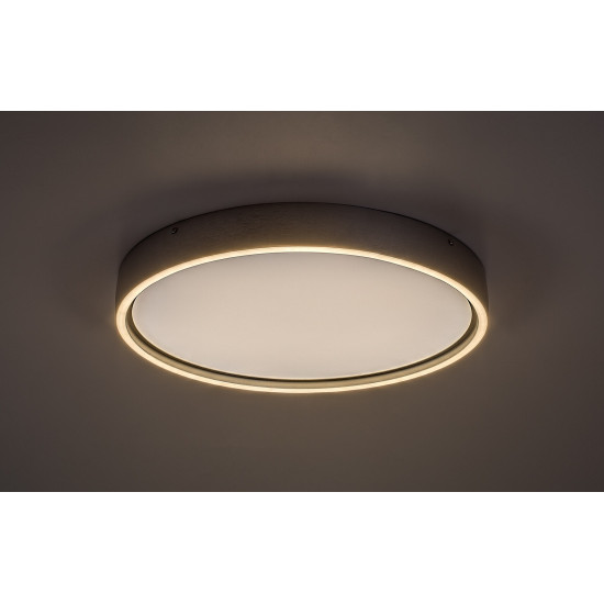 Rábalux Dewson csiszolt alumínium LED mennyezeti lámpa (RAB-71289) LED 1 izzós IP20