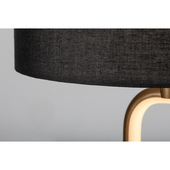 Rábalux Domiro arany-fekete LED asztali lámpa (RAB-74044) LED+E27 1 izzós IP20