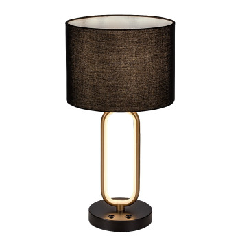 Rábalux Domiro arany-fekete LED asztali lámpa (RAB-74044) LED+E27 1 izzós IP20