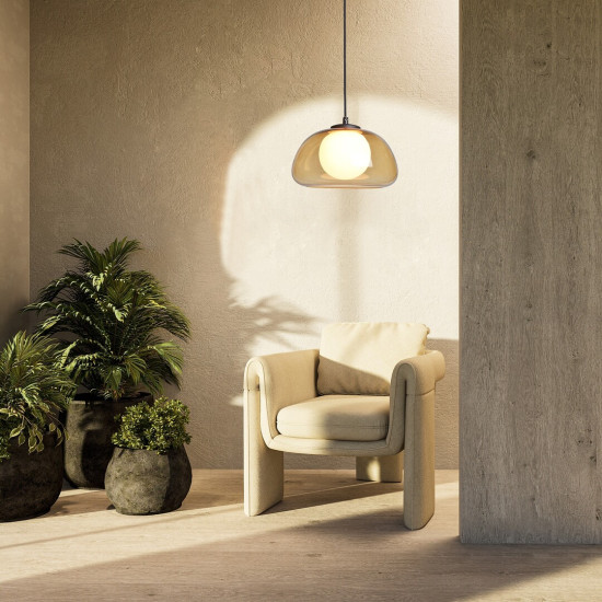 Rábalux Elowen fekete függesztett lámpa (RAB-72273) G9 1 izzós IP20