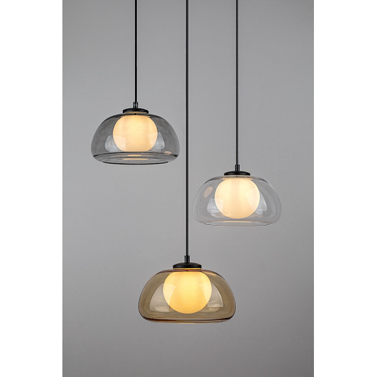 Rábalux Elowen fekete függesztett lámpa (RAB-72276) G9 3 izzós IP20