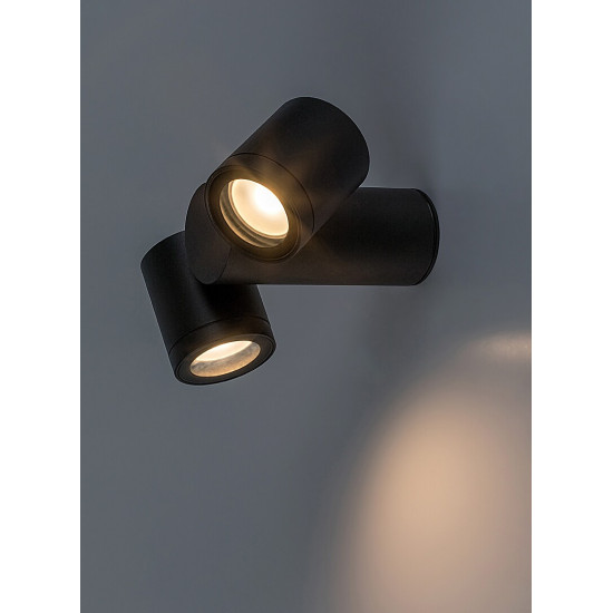 Rábalux Enol fekete kültéri állólámpa (RAB-77111) GU10 2 izzós IP44