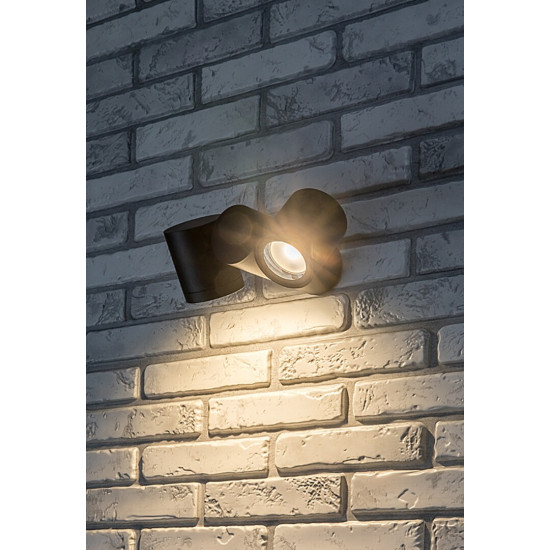 Rábalux Enol fekete kültéri állólámpa (RAB-77111) GU10 2 izzós IP44