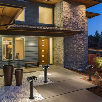 Rábalux Enol fekete kültéri állólámpa (RAB-77113) GU10 2 izzós IP44