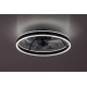 Rábalux Fanfy fekete LED mennyezeti ventilátoros lámpa (RAB-71337) LED 1 izzós IP20