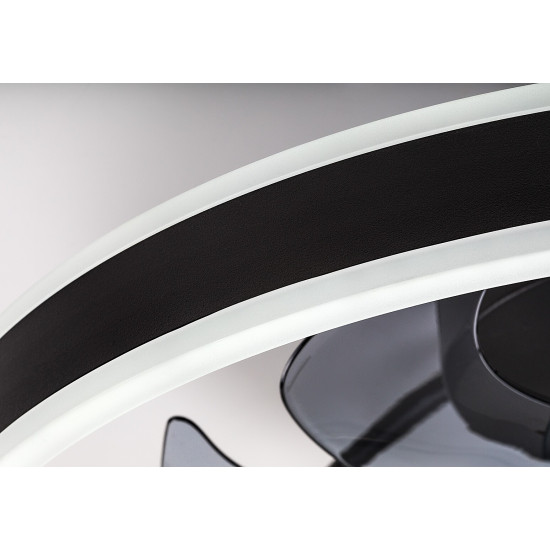 Rábalux Fanfy fekete LED mennyezeti ventilátoros lámpa (RAB-71337) LED 1 izzós IP20