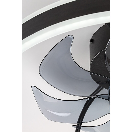 Rábalux Fanfy fekete LED mennyezeti ventilátoros lámpa (RAB-71337) LED 1 izzós IP20