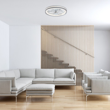 Rábalux Fanricius ezüst LED mennyezeti ventilátoros lámpa (RAB-71335) LED 1 izzós IP20