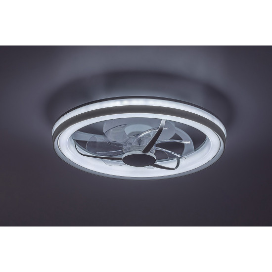 Rábalux Fanricius ezüst LED mennyezeti ventilátoros lámpa (RAB-71335) LED 1 izzós IP20