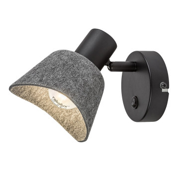 Rábalux Farelia fekete fali spotlámpa (RAB-73005) E14 1 izzós IP20