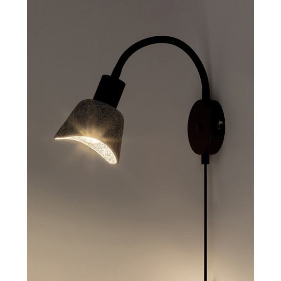 Rábalux Farelia fekete falikar (RAB-73009) E14 1 izzós IP20