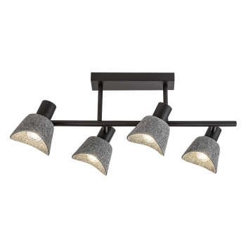 Rábalux Farelia fekete mennyezeti lámpa (RAB-73010) E14 4 izzós IP20