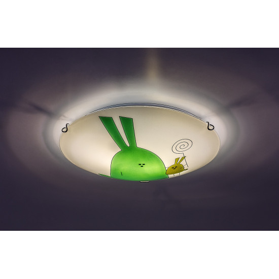 Rábalux Flappy fehér gyerek fali/mennyezeti lámpa (RAB-71279) E27 2 izzós IP20