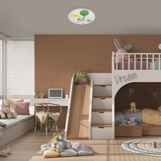 Rábalux Froggo fehér gyerek LED mennyezeti lámpa (RAB-71069) LED 1 izzós IP20