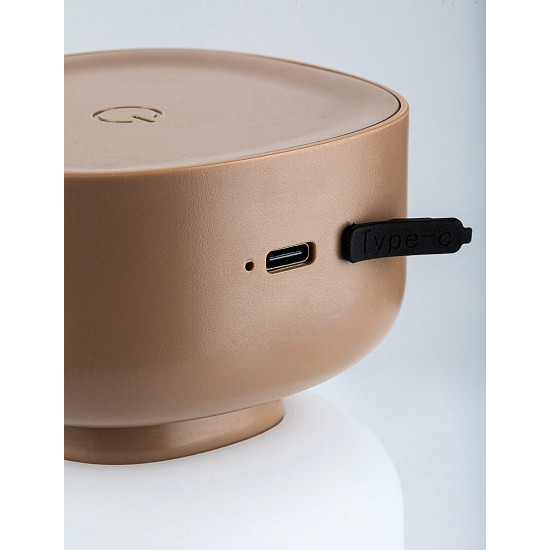 Rábalux Funes barna kültéri hordozható LED asztali lámpa (RAB-77143) LED 1 izzós IP44