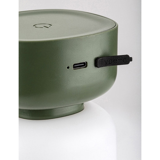 Rábalux Funes zöld kültéri hordozható LED asztali lámpa (RAB-77144) LED 1 izzós IP44