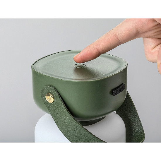 Rábalux Funes zöld kültéri hordozható LED asztali lámpa (RAB-77144) LED 1 izzós IP44