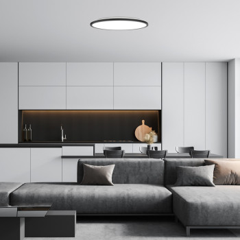 Rábalux Gonzalo fekete LED mennyezetbe építhető lámpa (RAB-71098) LED 1 izzós IP20