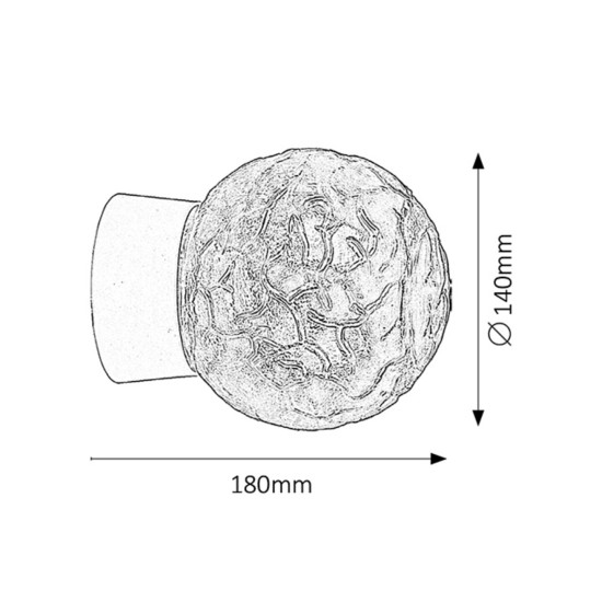 Rábalux Grace fehér fali lámpa (RAB-2431) E27 1 izzós IP20