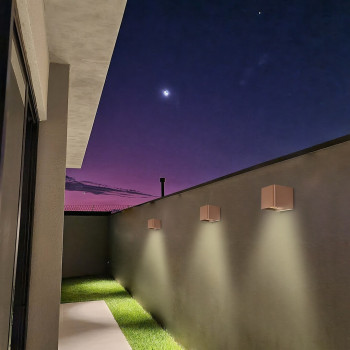 Rábalux Hallstatt barna LED kültéri fali lámpa (RAB-77169) LED 1 izzós IP54