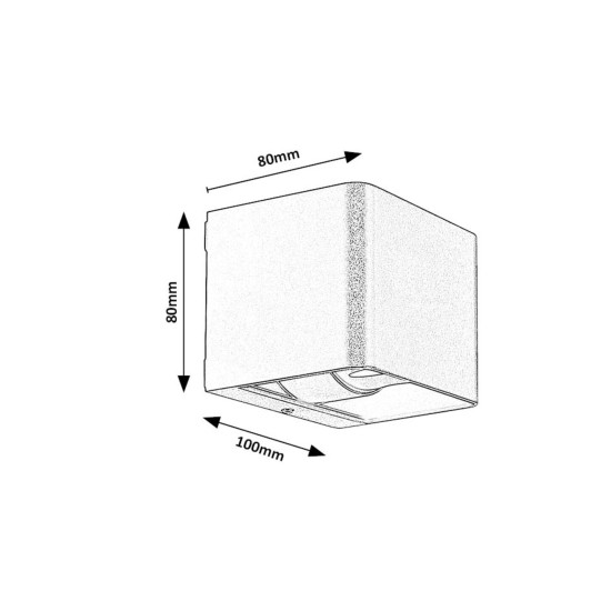 Rábalux Hallstatt szürke LED kültéri fali lámpa (RAB-77170) LED 1 izzós IP54
