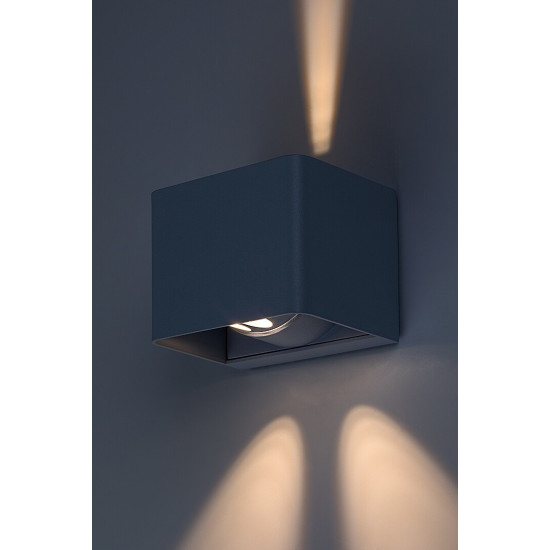 Rábalux Hallstatt szürke LED kültéri fali lámpa (RAB-77170) LED 1 izzós IP54