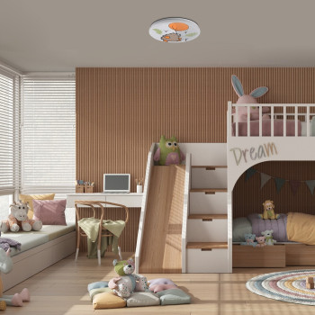 Rábalux Hedgy fehér gyerek LED mennyezeti lámpa (RAB-71191) LED 1 izzós IP20