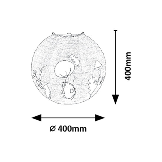 Rábalux Hedgy fehér gyerek függeszték (RAB-72192)  1 izzós IP20