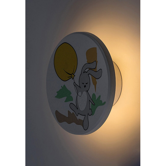 Rábalux Hopply fehér gyerek LED fali lámpa (RAB-71100) LED 1 izzós IP20