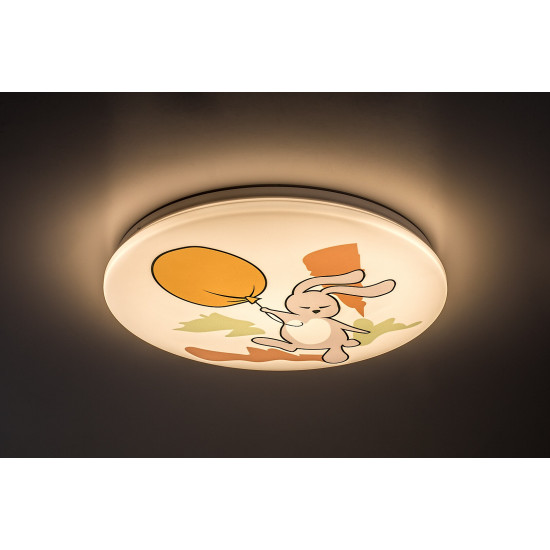 Rábalux Hopply fehér gyerek LED mennyezeti lámpa (RAB-71409) LED 1 izzós IP20