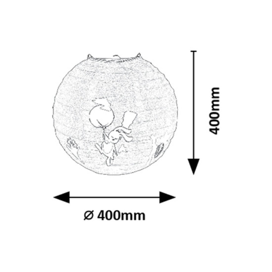 Rábalux Hopply fehér gyerek függeszték (RAB-72410)  1 izzós IP20