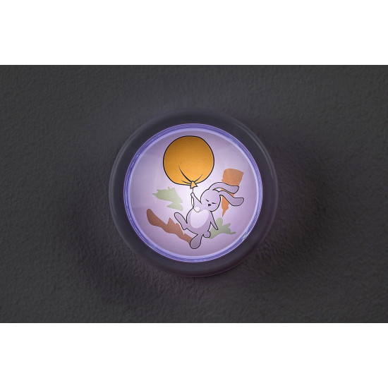 Rábalux Hopply fehér LED nyomógombos gyereklámpa (RAB-76073) LED 1 izzós IP20