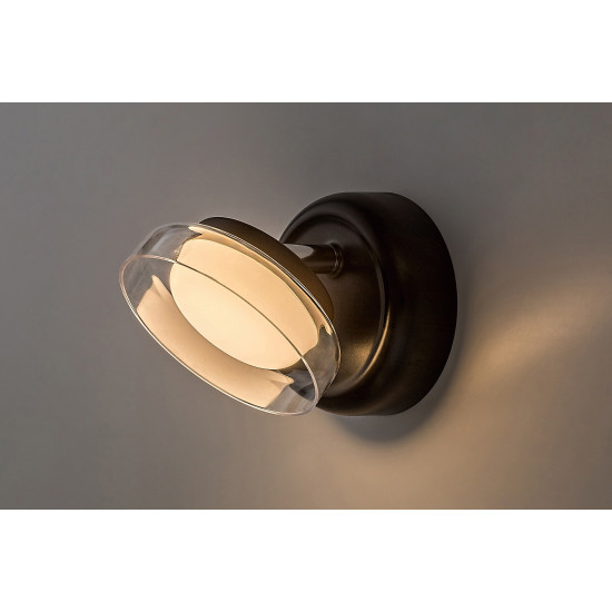 Rábalux Javi fekete LED falikar (RAB-71272) LED 1 izzós IP20