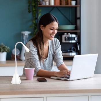 Rábalux Jeff 2 fehér LED asztali lámpa (RAB-74205) LED 1 izzós IP20