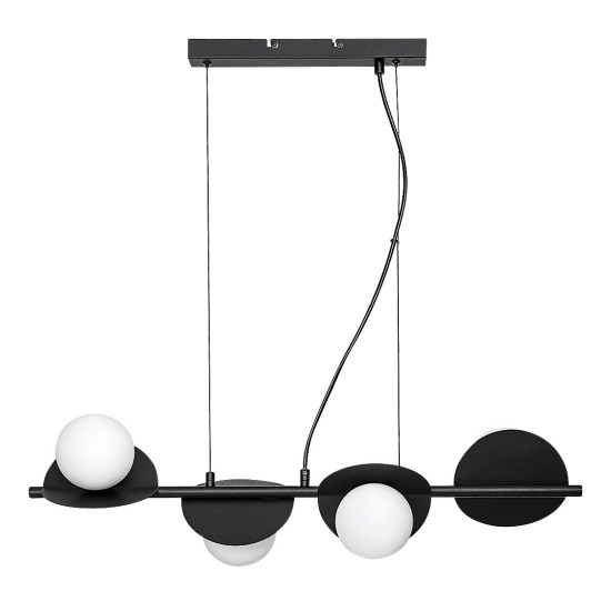 Rábalux Jules fekete függesztett lámpa (RAB-72225) G9 4 izzós IP20