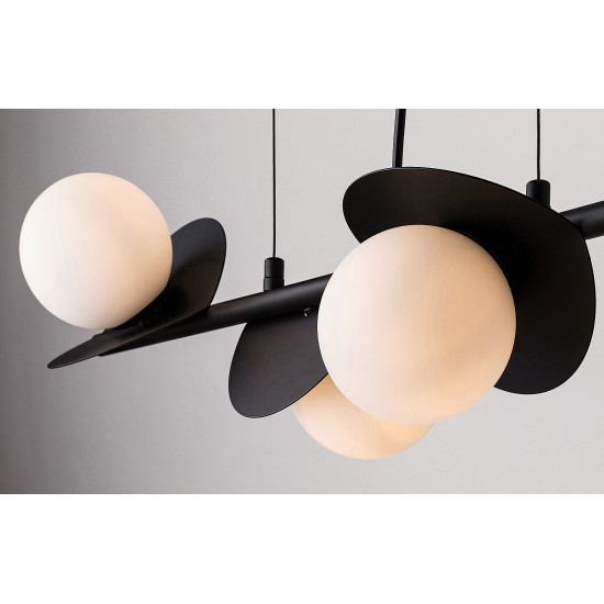 Rábalux Jules fekete függesztett lámpa (RAB-72225) G9 4 izzós IP20