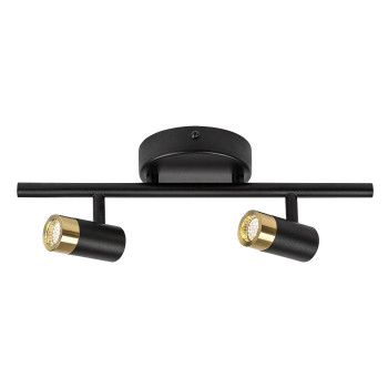 Rábalux Kadir fekete-arany fürdőszobai LED falikar (RAB-75041) LED 1 izzós IP44