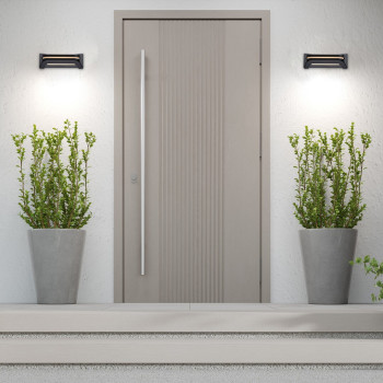 Rábalux Kobarid fekete LED kültéri fali lámpa (RAB-77174) LED 1 izzós IP54