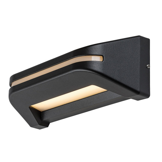 Rábalux Kobarid fekete LED kültéri fali lámpa (RAB-77174) LED 1 izzós IP54