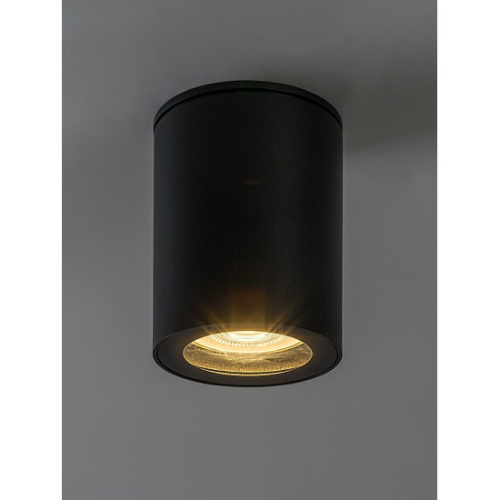 Rábalux Koven fekete fürdőszobai beépíthető lámpa (RAB-71342) GU10 1 izzós IP44