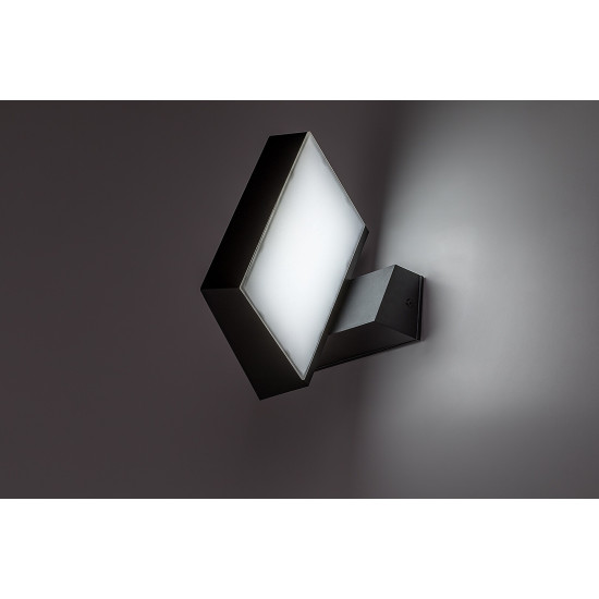 Rábalux Laxa fekete LED kültéri fali lámpa (RAB-77121) LED 1 izzós IP54