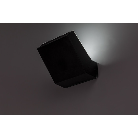 Rábalux Laxa fekete LED kültéri fali lámpa (RAB-77121) LED 1 izzós IP54