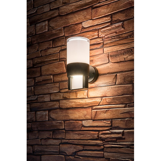 Rábalux Leitha fekete LED kültéri fali lámpa (RAB-77130) LED 1 izzós IP44