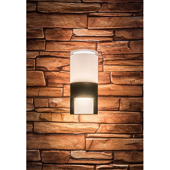 Rábalux Leitha fekete LED kültéri fali lámpa (RAB-77130) LED 1 izzós IP44