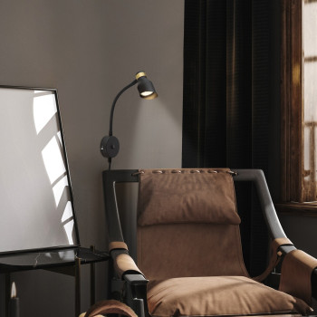 Rábalux Lilou fekete-arany fali spotlámpa (RAB-73051) GU10 1 izzós IP20