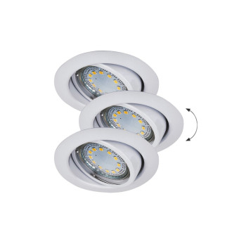 Rábalux Lite fehér LED beépíthető lámpa szett (RAB-1049) LED+GU10 1 izzós IP40