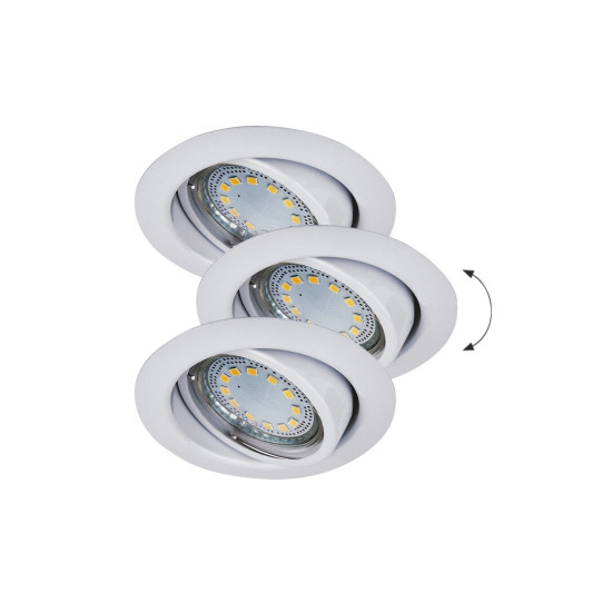 Rábalux Lite fehér LED beépíthető lámpa szett (RAB-1049) LED+GU10 1 izzós IP40